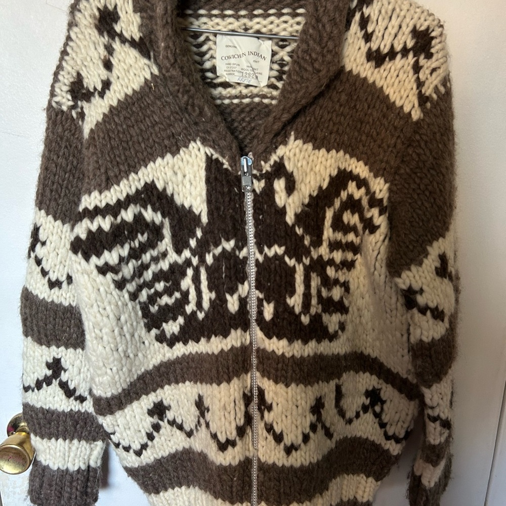 Cowichan Indian Wool Sweater